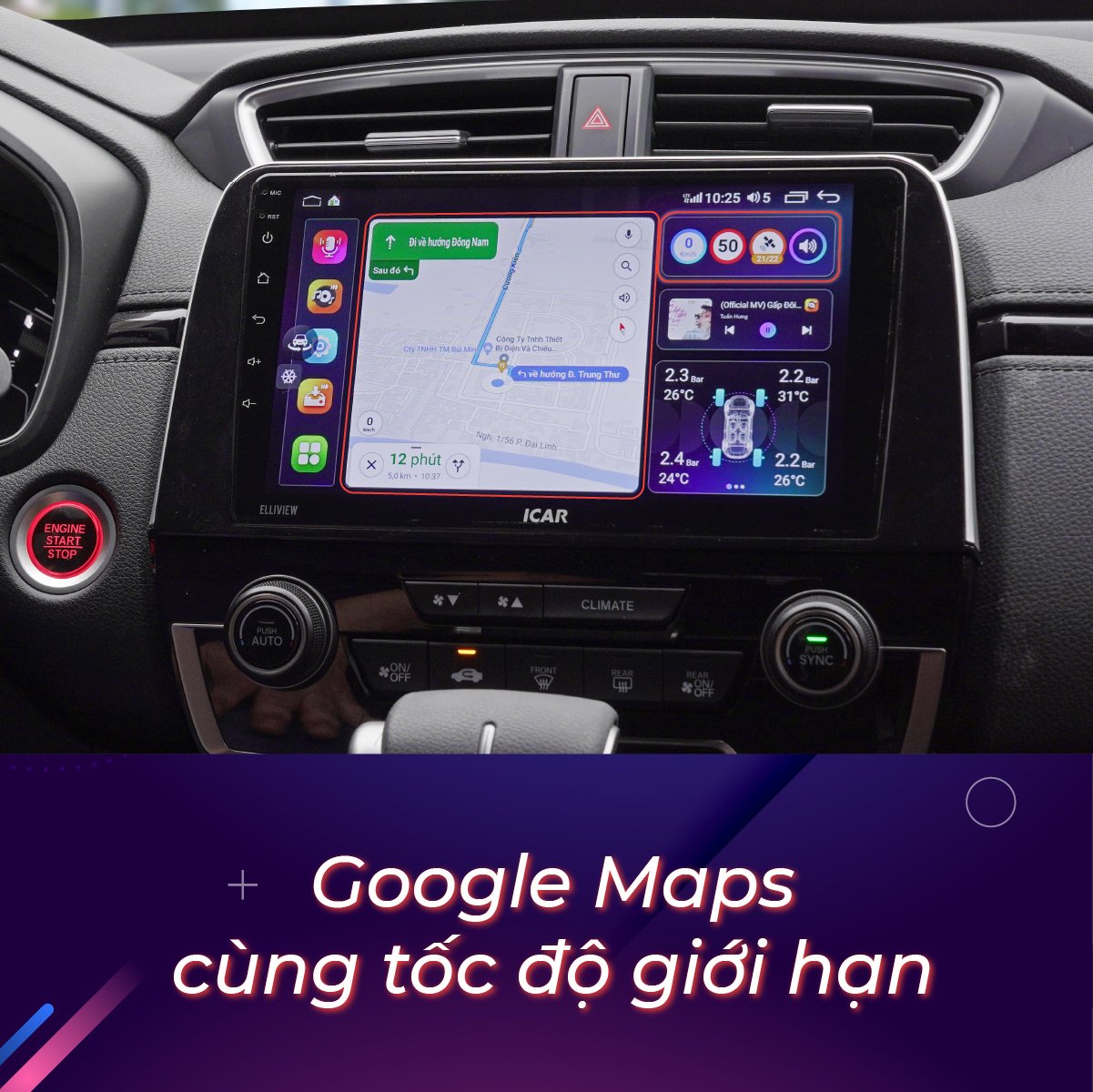 MÀN HÌNH ANDROID LIỀN CAM 360 ELLIVIEW S5 PREMIUM